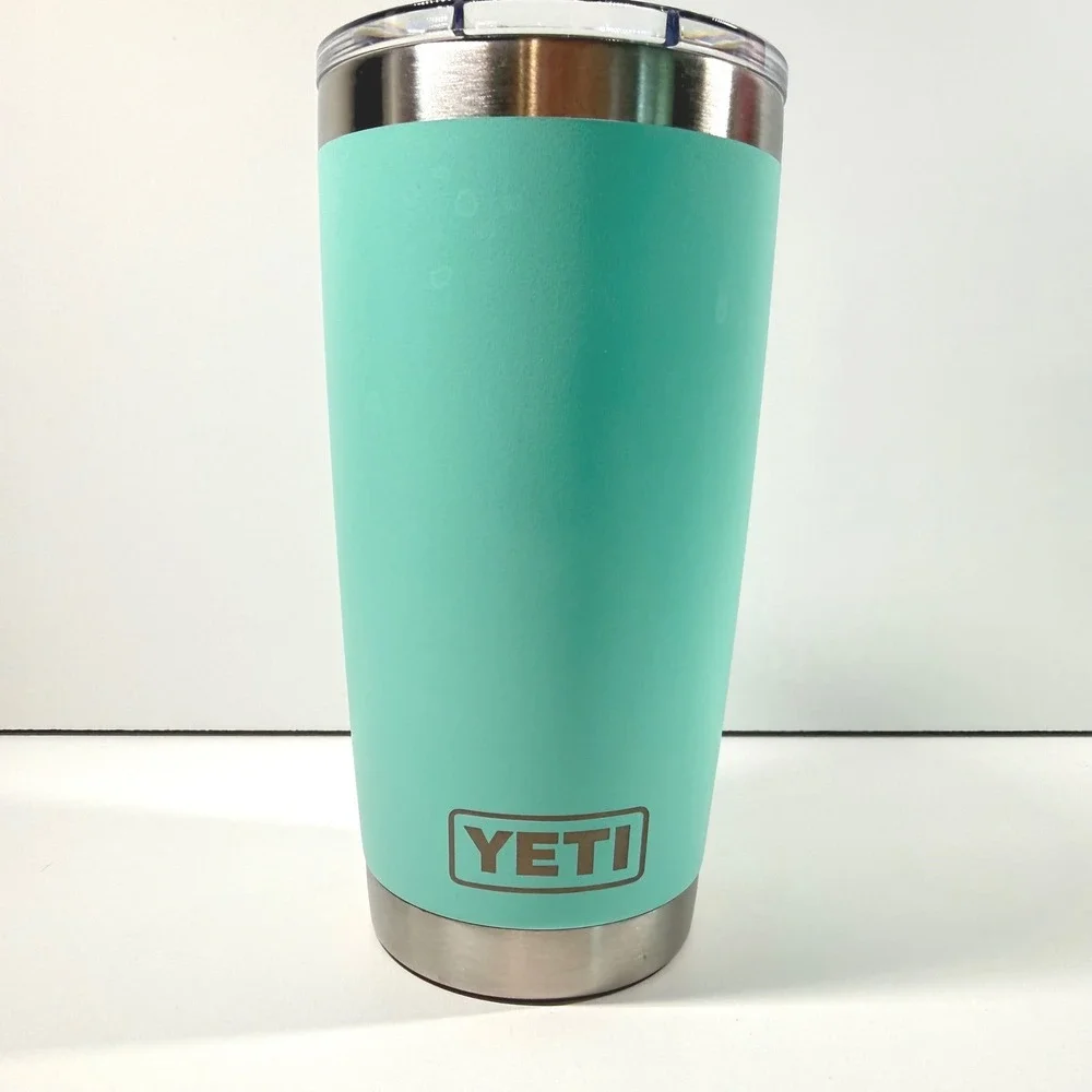 YETI Rambler 20 oz Tumbler & 14 oz Mug Set Seafoam Green Stainless Steel NICE